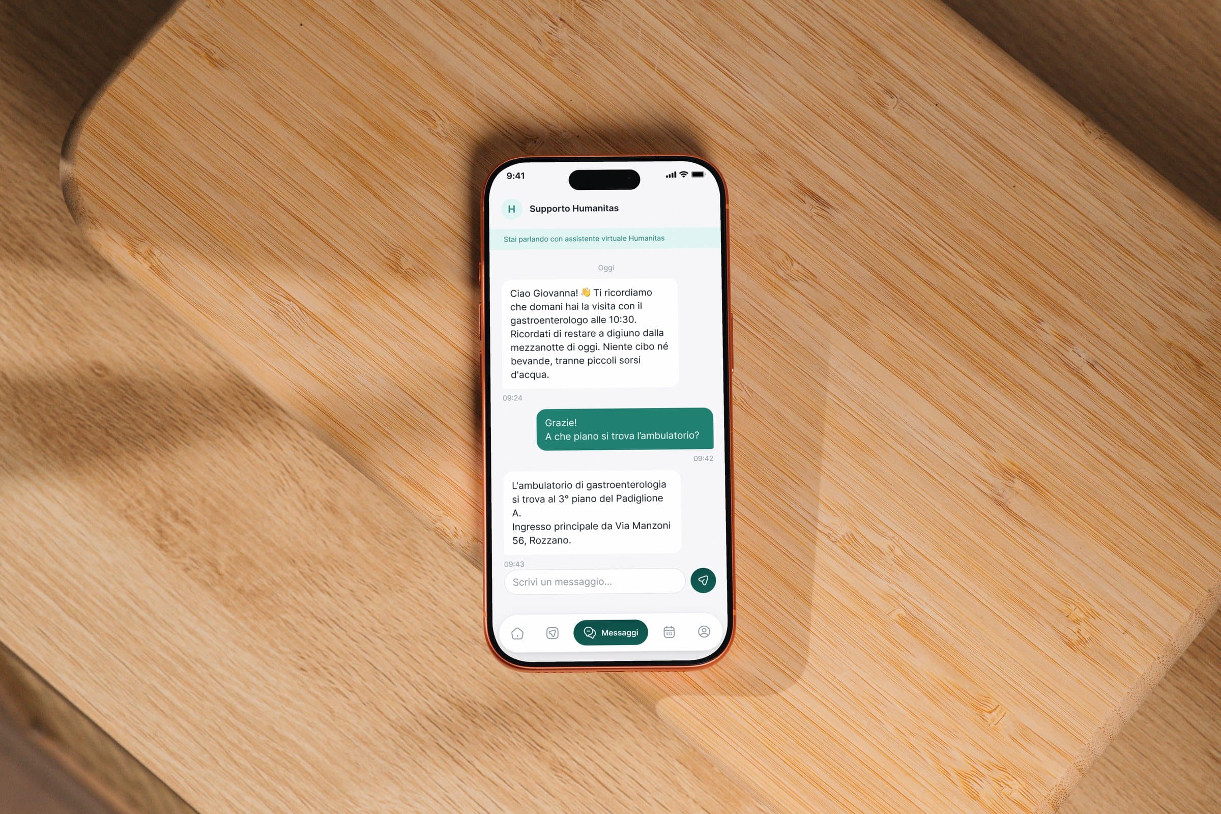 Humanitas — immagine progetto 2.2